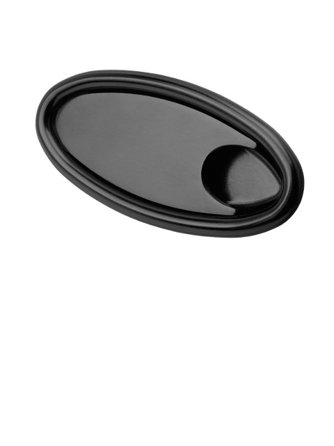 Black Oval Interior Door Handle